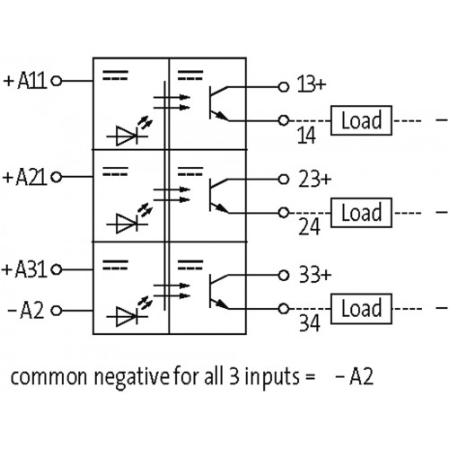 50043 AMS 3-10/44-2 OPTO-COUPLER MODULE