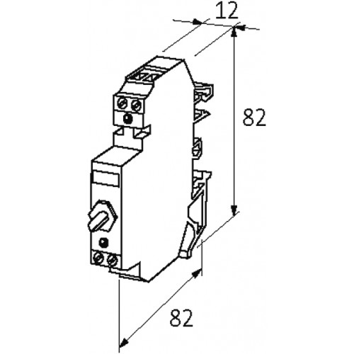 51153 RMMDAH-CTL 11/24 OUTPUT RELAY WITH TOGGLE SWITCH