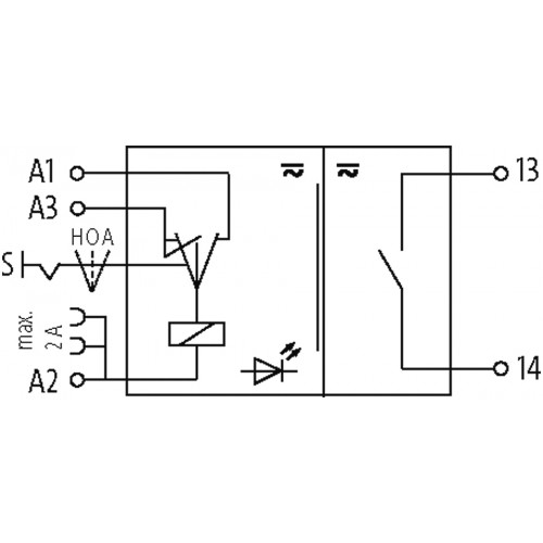 6652007 MIRO 6.2 24V-1S OUTPUT RELAY WITH TOGGLE SWITCH