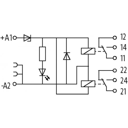52110 MIRO 12.4 24VDC-2U INPUT RELAY