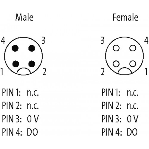 55112 Adaptor M12 Male / M12 Female