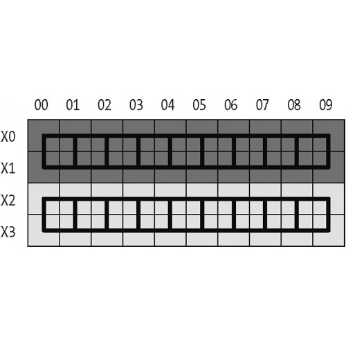 56110 POTENTIAL TERMINAL BLOCK BLUE YELLOW
