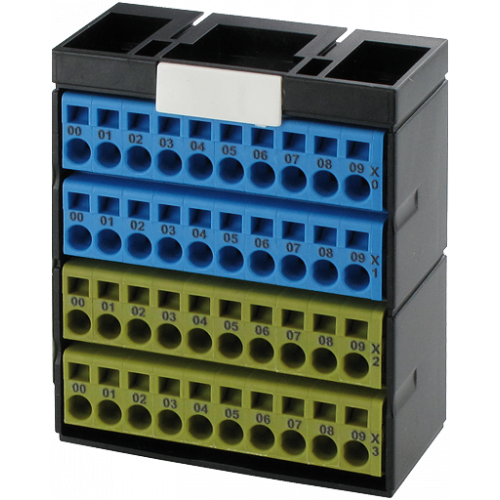 56110 POTENTIAL TERMINAL BLOCK BLUE YELLOW