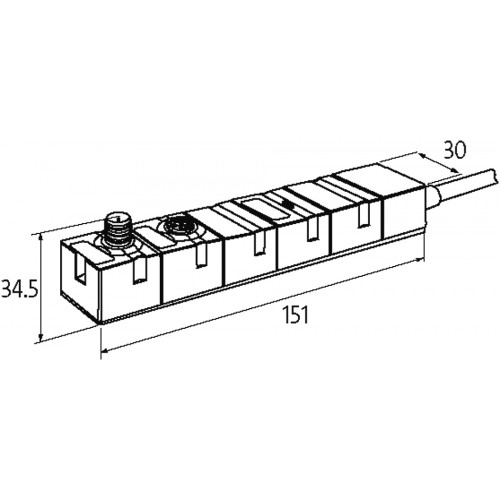 5667104 Cube67 I/O Cable-Module, I/O Extension Module