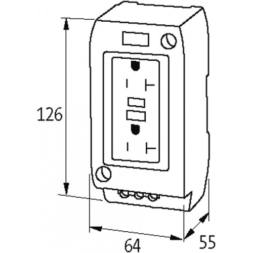 67981 MSVD POWER SOCKET NEMA (GFCI) 67981 MSVD POWER SOCKET NEMA (GFCI)