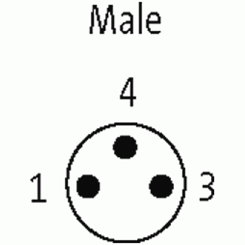 7000-08325-0000000 MOSA M8 male 0° field-wireable (IDC)