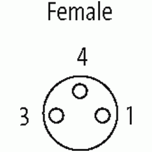 7999-08081-6130500 M8 female 90° A-cod. with cable