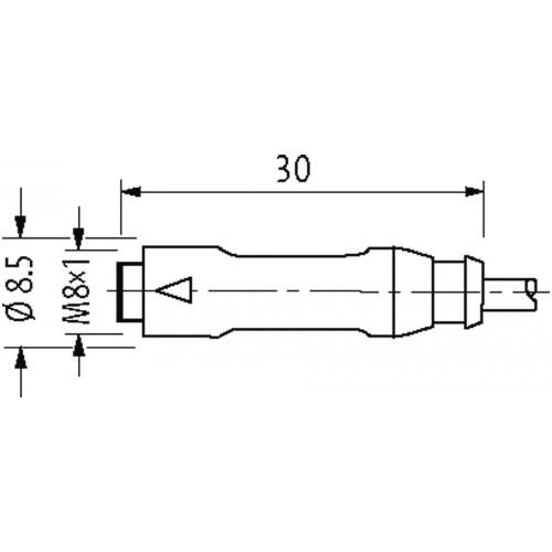 7000-40565-6300150 M12 male 0° / M8 female 0° A-cod. snap-in 7000-40565-6300150 M12 male 0° / M8 female 0° A-cod. snap-in