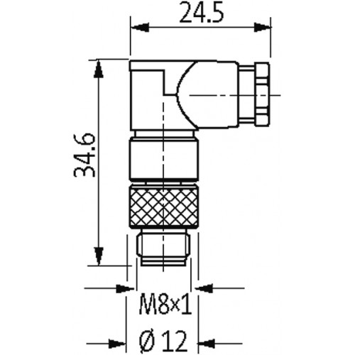 7000-08441-0000000 M8 MALE 90° FIELD-WIREABLE (SOLDER PINS) 7000-08441-0000000 M8 MALE 90° FIELD-WIREABLE (SOLDER PINS)