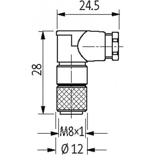 7000-08521-0000000 M8 FEMALE 90° FIELD-WIREABLE (SOLDER PINS) 7000-08521-0000000 M8 FEMALE 90° FIELD-WIREABLE (SOLDER PINS)