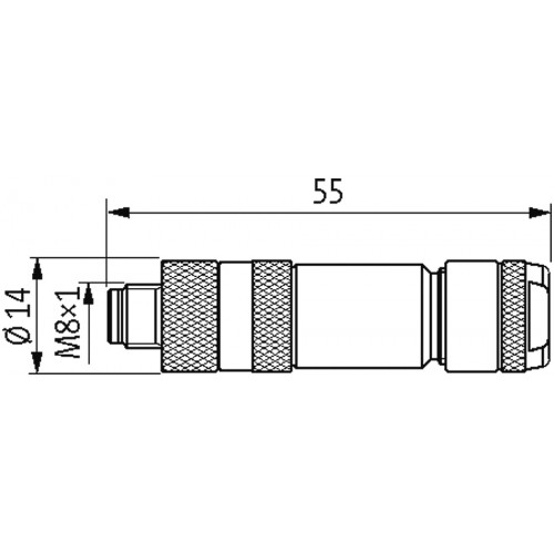 7000-08641-0000000 M8 MALE 0° SHIELDED WIREABLE SCREW TERM. 7000-08641-0000000 M8 MALE 0° SHIELDED WIREABLE SCREW TERM.