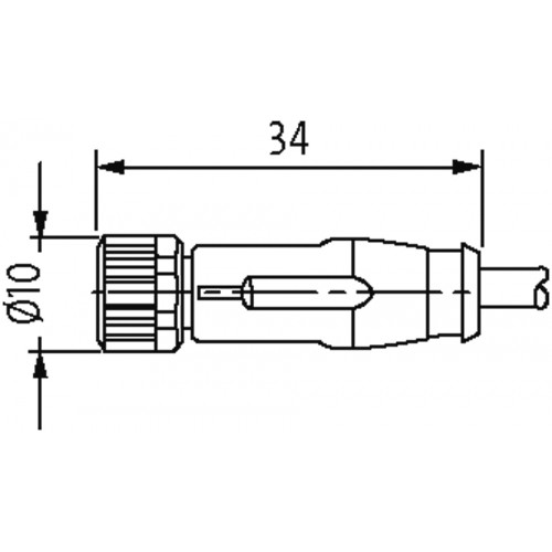 7000-08941-6951000 M8 female 0° with cable 7000-08941-6951000 M8 female 0° with cable