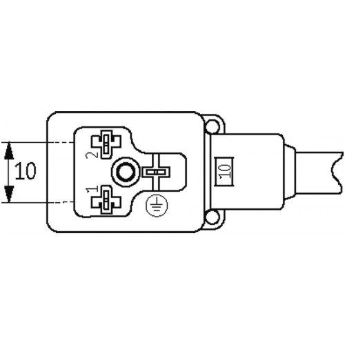 7014-10021-2160300 MSUD valve plug B-10mm with cable F&B