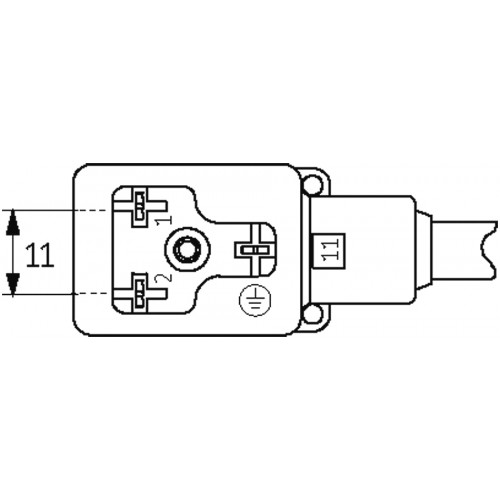 7010-11061-6160150 MSUD valve plug BI-11mm with cable