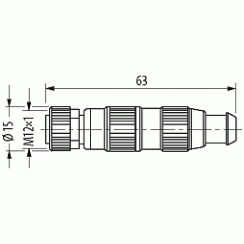 7000-12602-0000000 MOSA M12 FEMALE 0° FIELD-WIREABLE (IDC)