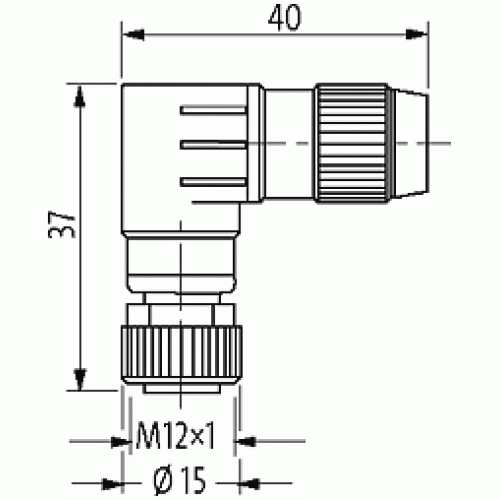 7356-12681-0000000 MOSA M12 female 90° field-wireable (IDC)
