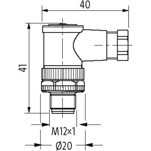 7356-12841-0000000 M12 male 90° field-wireable