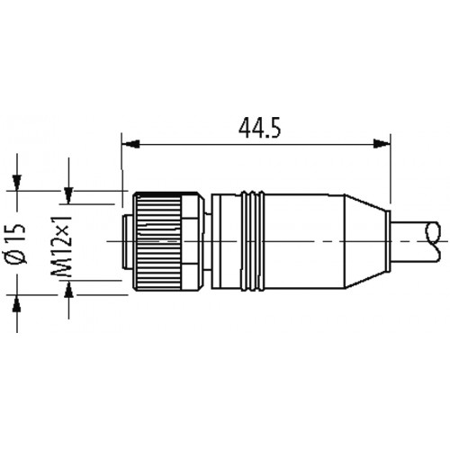 7356-X0020-6391000 M12 male 0° / M12 female 0° shielded