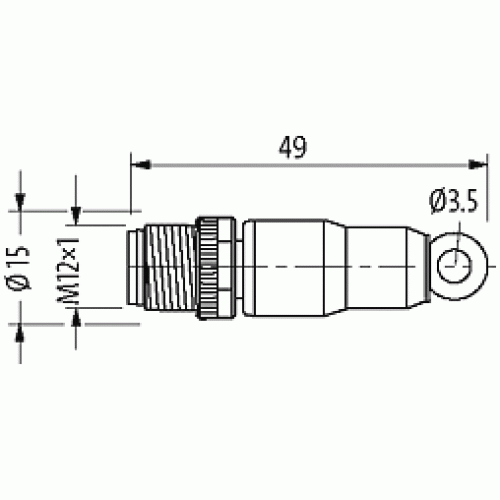 7000-15041-0000000 M12-Bus terminating plug for CUBE67