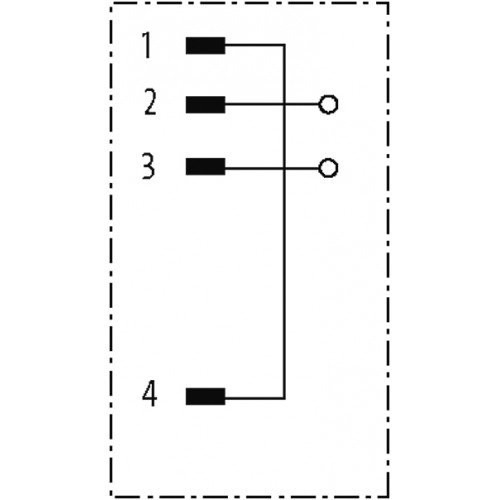 7000-13483-0000000 M12 MALE 0° CODING PLUG JUMPER 1-4