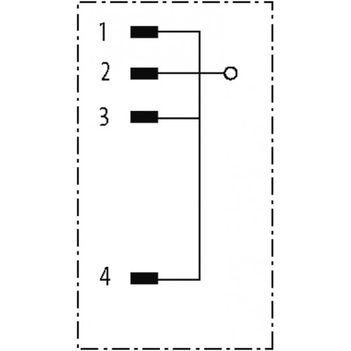 7000-13486-0000000 M12 MALE 0° CODING PLUG JUMPER 1-3-4