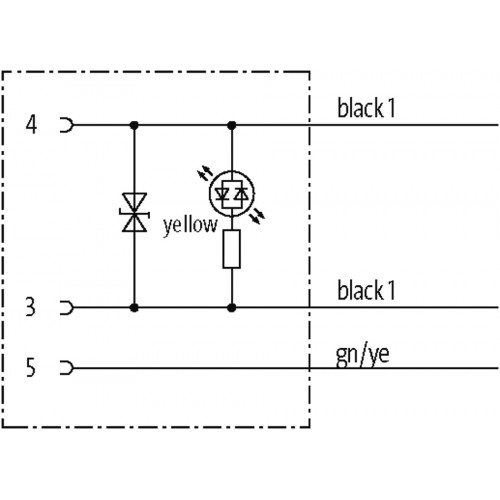 7000-13711-6360150 M12 female 90° A-cod. with cable LED+Suppression