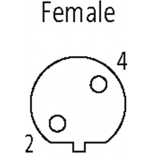 7000-14035-0000000 M12 FEMALE 90° B CODED SHIELD WIREABLE SCREW TERM.