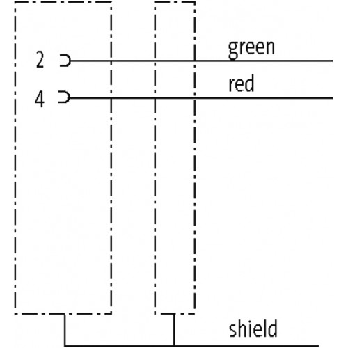 7000-14035-0000000 M12 FEMALE 90° B CODED SHIELD WIREABLE SCREW TERM.