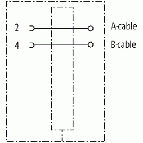 7000-14225-0000000 MOSA M12 FEMALE 0° 2POL. SHIELD FIELD-WIRE (IDC)