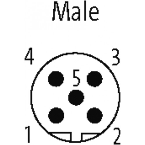 7000-14002-0000000 M12 male 0° shielded field-wireable B-cod. 7000-14002-0000000 M12 male 0° shielded field-wireable B-cod.