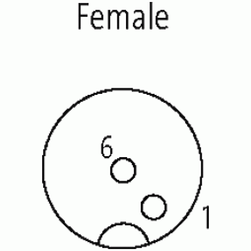 7000-15001-4141500 M12 female 0° A-cod. with cable