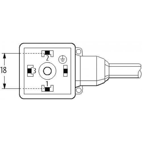 7000-18112-6172000 MSUD valve plug A-18mm with cable