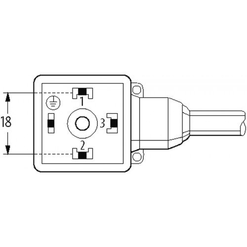 7080-18111-R271000 MSUD valve plug A-18mm with cable