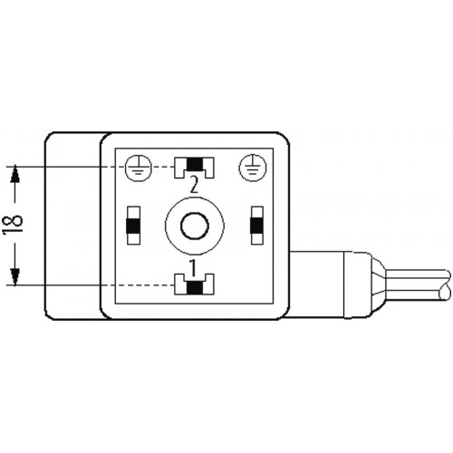 7000-18211-2160250 MSUD valve plug A-18mm with cable 7000-18211-2160250 MSUD valve plug A-18mm with cable