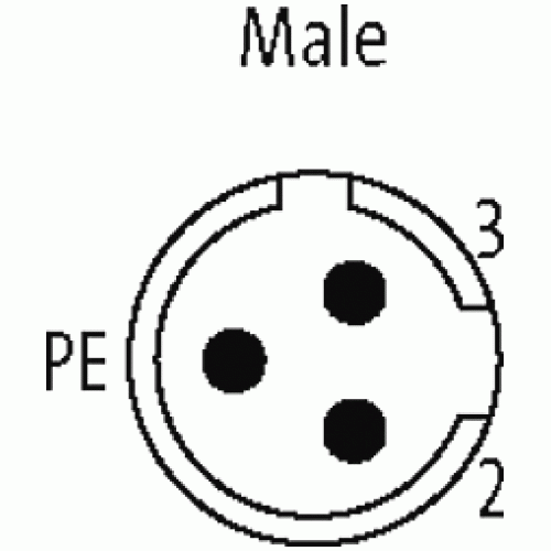 7023-20001-6361000 M12 male 0° C-cod. with cable
