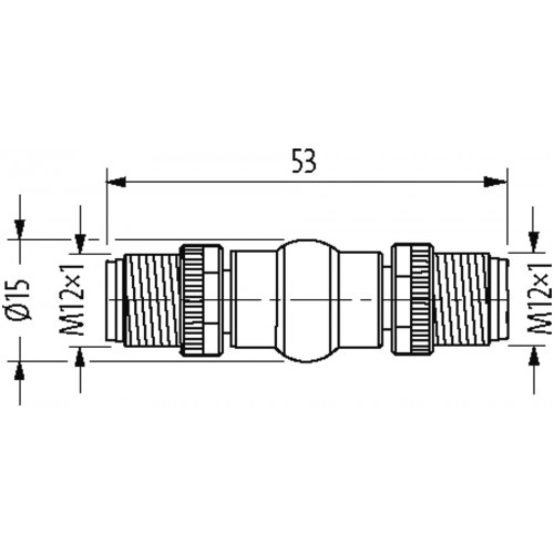 7000-40057-0000000 adaptor M12 male / M12 male