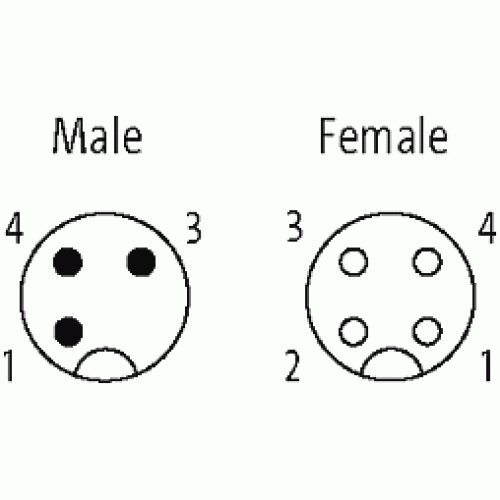 7000-40181-0530200 M12 male 90° / M12 female 0° A-cod. 7000-40181-0530200 M12 male 90° / M12 female 0° A-cod.