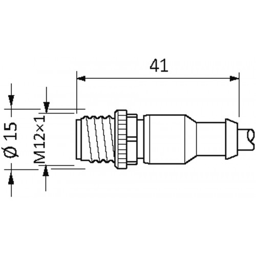 7356-40132-6540500 M12 male 0° LED / M12 female 90°