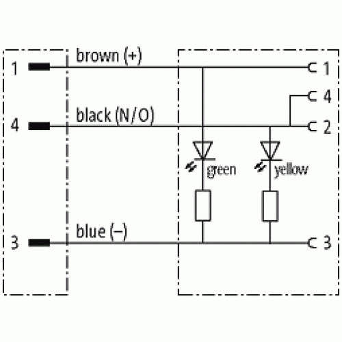 7000-40461-6530100 M12 male 90° / M12 female 90° A-cod. LED