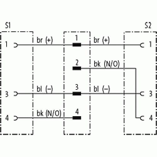 7999-40701-7640030 Y-Distributor M12 male / M12 female 0°