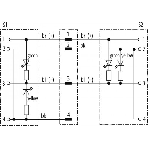 7000-40801-6530060 Y-Distributor M12 male / M12 female 90° A-cod. LED 7000-40801-6530060 Y-Distributor M12 male / M12 female 90° A-cod. LED