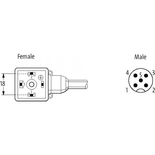 7000-40932-6350030 M12 male 0° / MSUD valve plug A-18mm 7000-40932-6350030 M12 male 0° / MSUD valve plug A-18mm