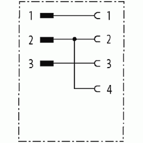 7000-41242-0000000 adaptor M12 male 3pol. / M12 female 4pol.