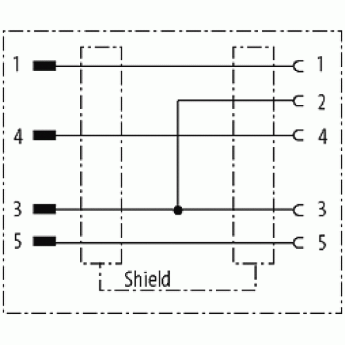 7000-42265-0000000 ADAPTOR M12 MALE 5 POLE/ M12 FEMALE 4 POLE SHIELDED
