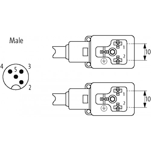 7000-42411-6160100 Y-Distributor M12 / MSUD valve plug B-10mm