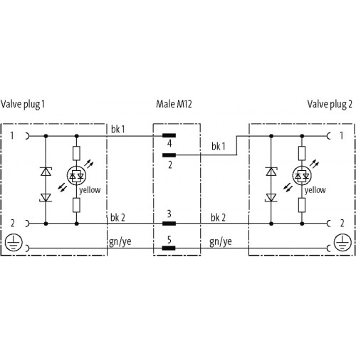 7000-42411-6160100 Y-Distributor M12 / MSUD valve plug B-10mm