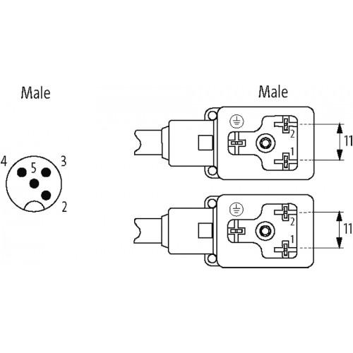 7000-42421-6160030 Y-Distributor M12 / MSUD valve plug BI-11mm
