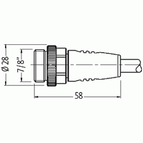 7000-50021-9650600 7/8'' male 0° / 7/8'' female 0°