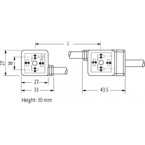 7074-41551-6370060 M12 X-treme male 90° / MSUD dbl. valve plug form A
