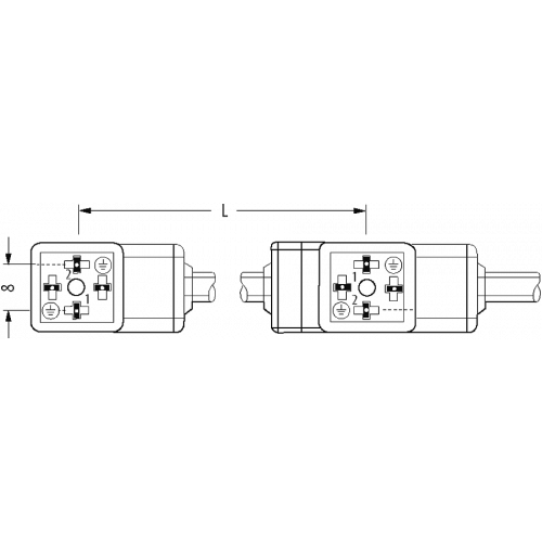7000-58411-6270150 MSUD double valve C-8mm with cable